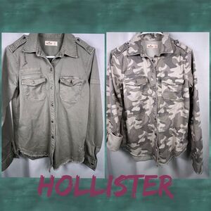 Bundle of two Hollister denim button shirts 🖤 extra small